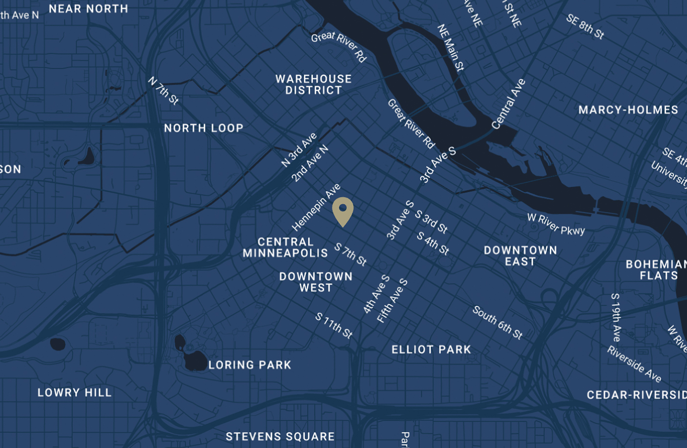 Map of King Van Nest Law Office
